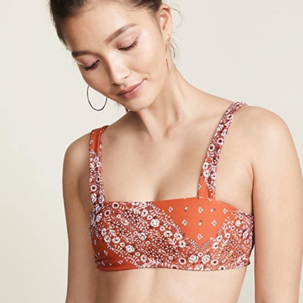 WeWoreWhat x Onia Rosy Bandana bikini top